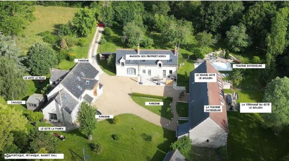 Les Gites De La Pellerie - 2 Piscines Interieur & Exterieur - Touraine - 3 Gites - Familial, Calme, Campagne Saint-Branchs المظهر الخارجي الصورة